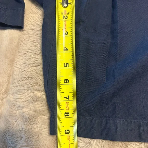 Vintage Y2K Polo Ralph Lauren Golf Pleated Men's Navy Blue Shorts Size 36 Preppy - Picture 4 of 5